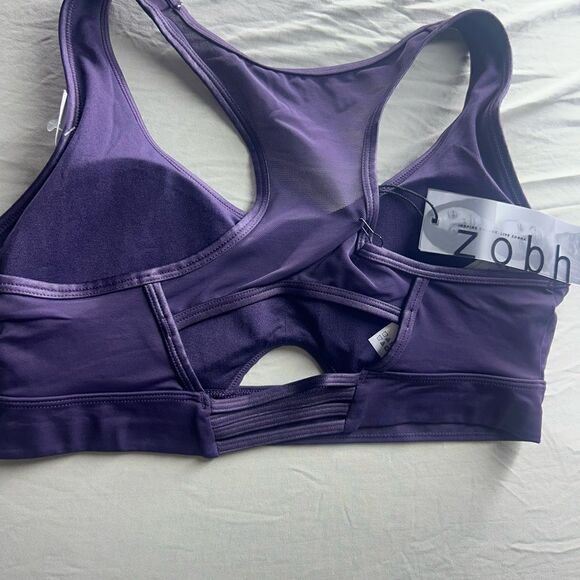 Zobha Purple Workout Top and NWT Size Medium - Picture 7 of 10